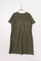 Plus Size Suede dress