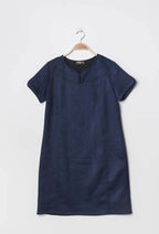 Plus Size Suede Klänning