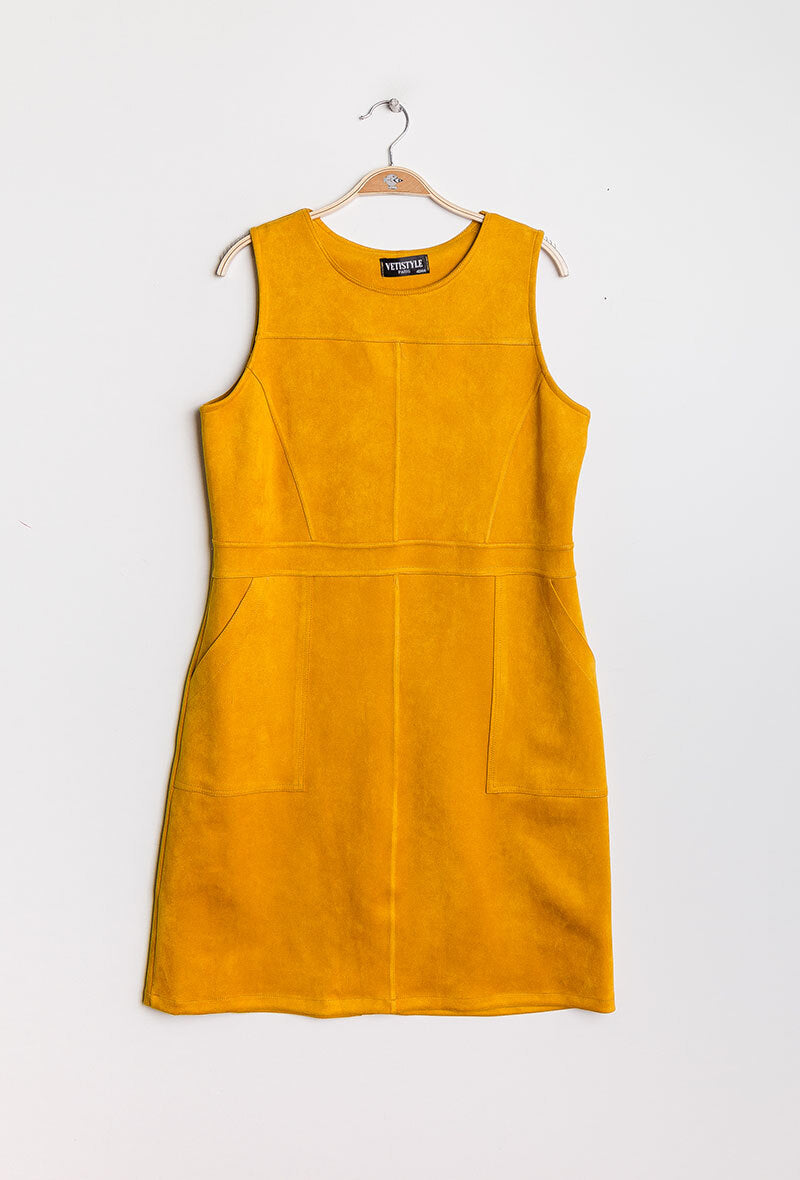 Plus Size Suede dress
