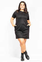 Plus Size Suede dress