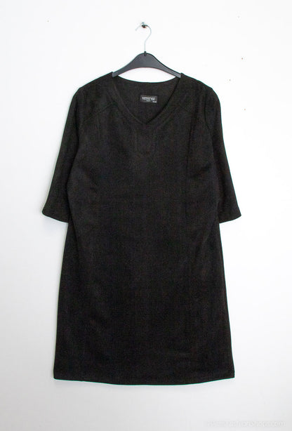 Plus Size Suede Effect Dress