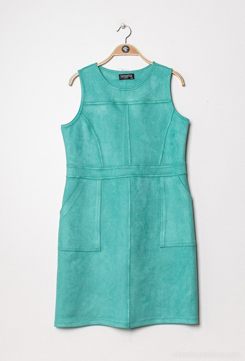 Plus Size Suede dress
