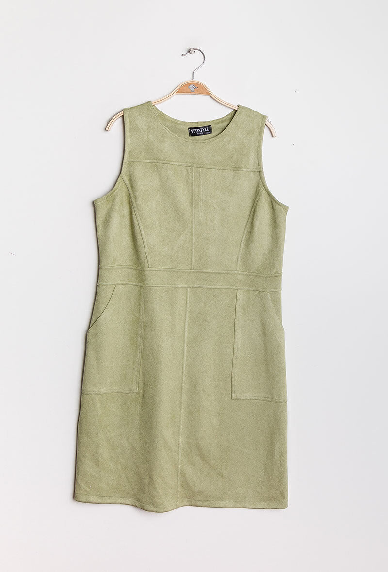 Plus Size Suede dress