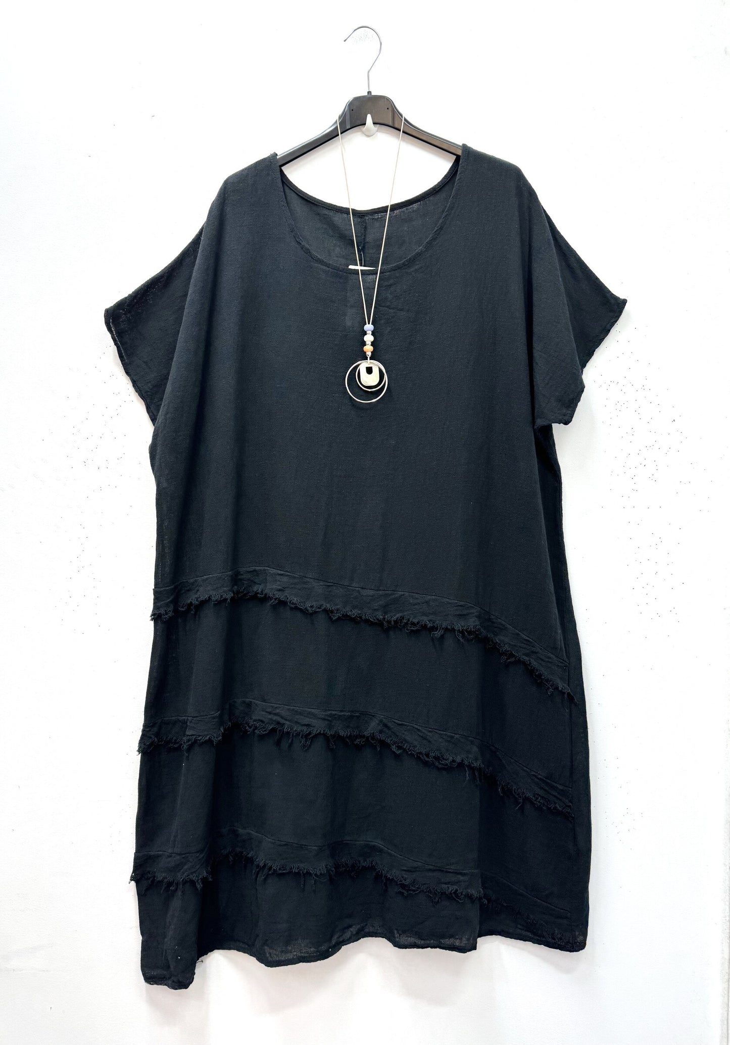 Plus Size Cotton dress with necklace
