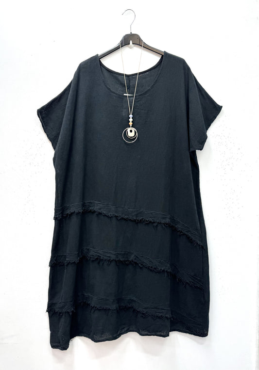Plus Size Cotton dress with necklace