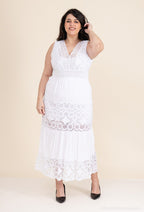 Plus Size Spetsklänning