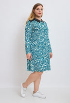 Plus Size Printed knit dress