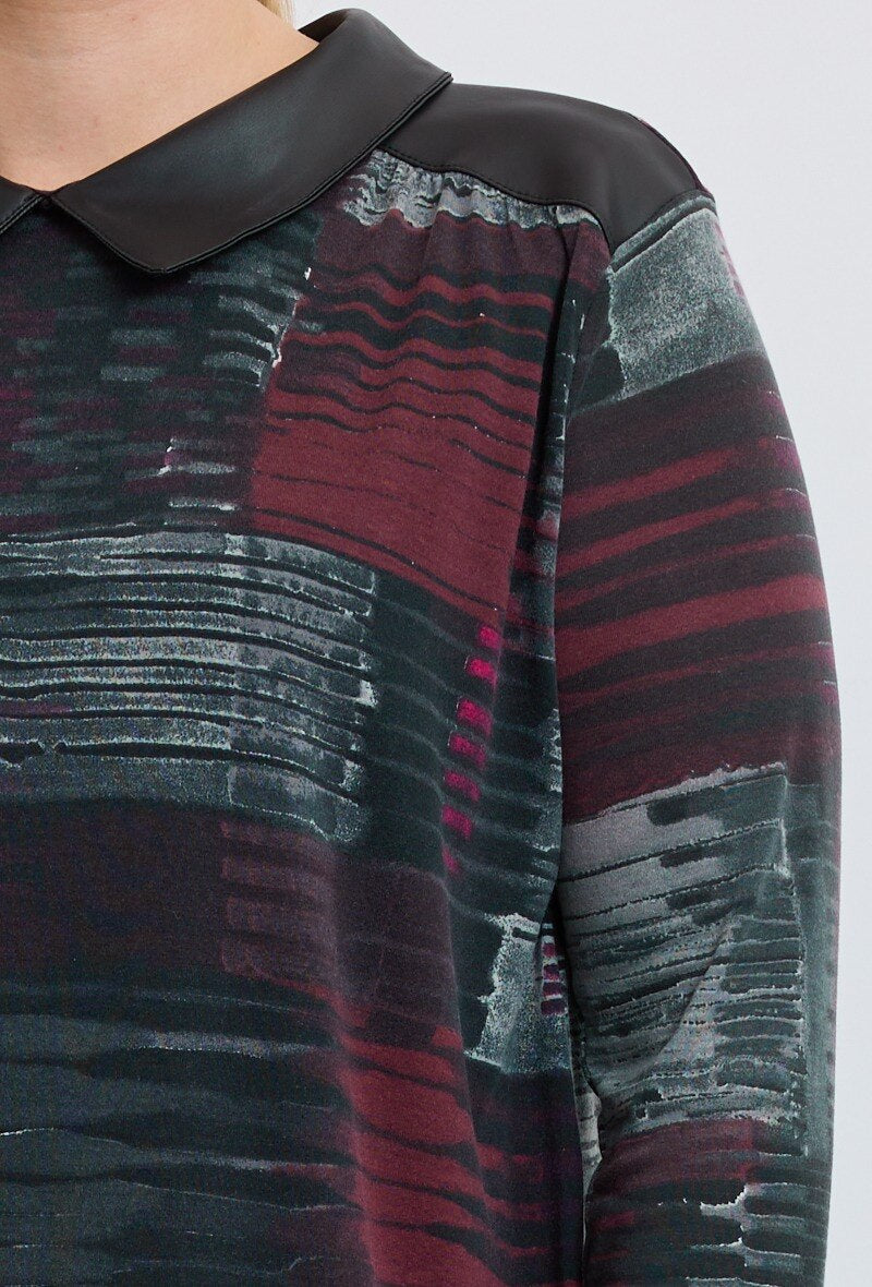 Plus Size Printed Knit Dress