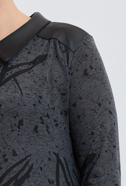 Plus Size Printed Knit Dress
