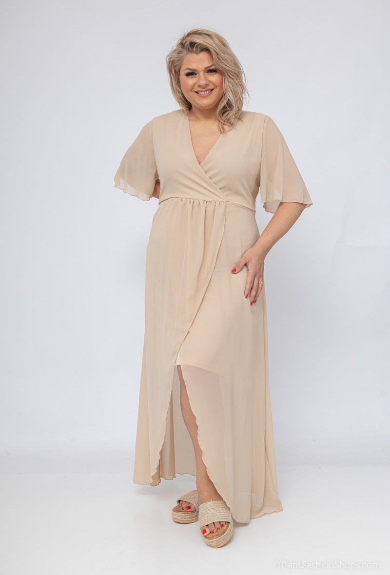 Plus Size Chiffon Dress