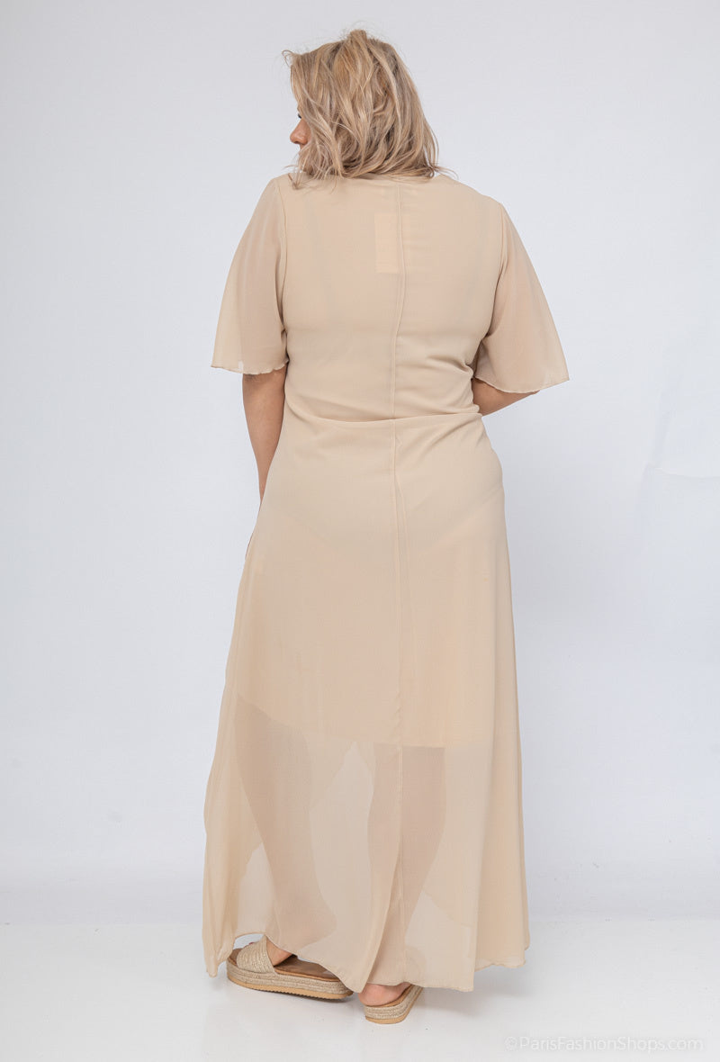 Plus Size Chiffon Klänning