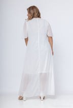 Plus Size Chiffonklänning