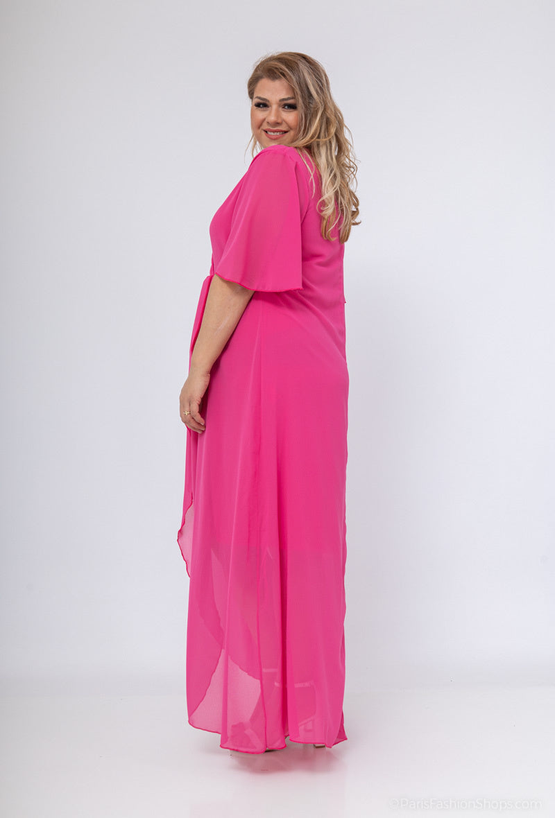 Plus Size Chiffonklänning