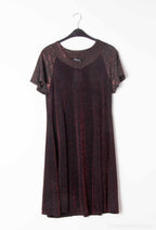 Plus Size Flared sequin dress