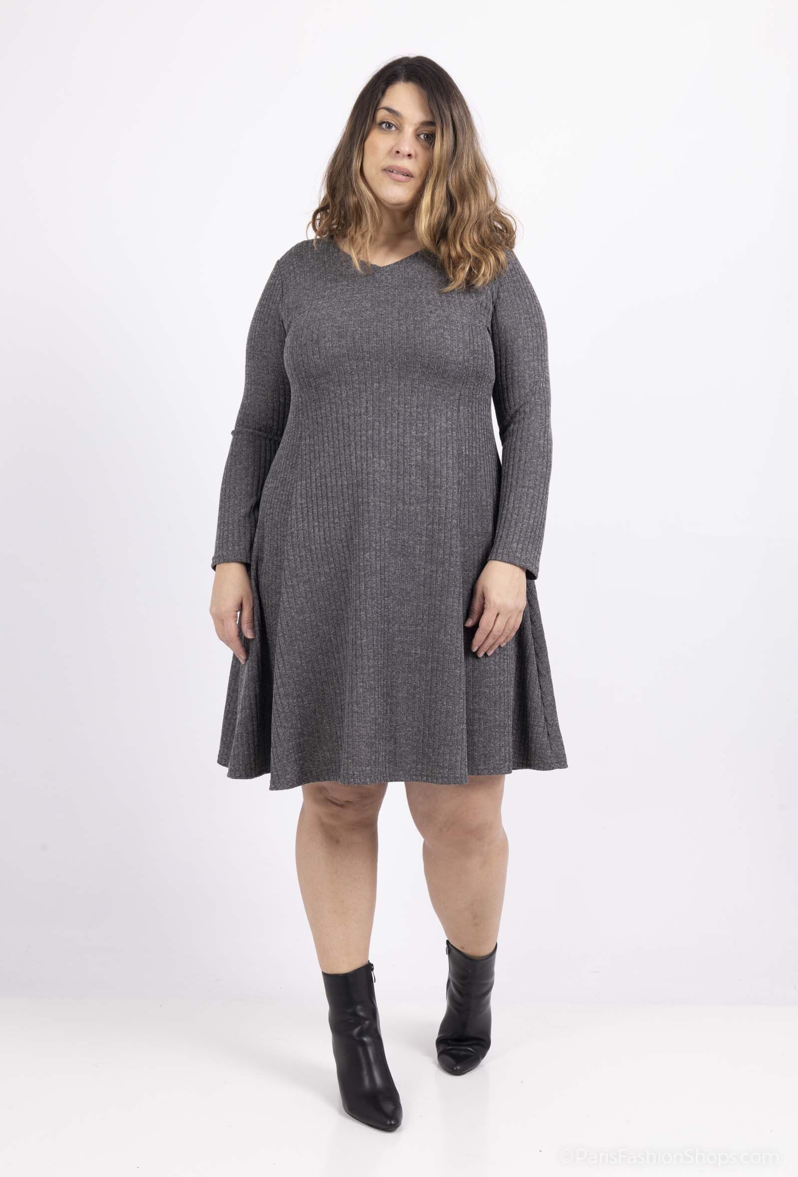 Plus Size Flared Dress