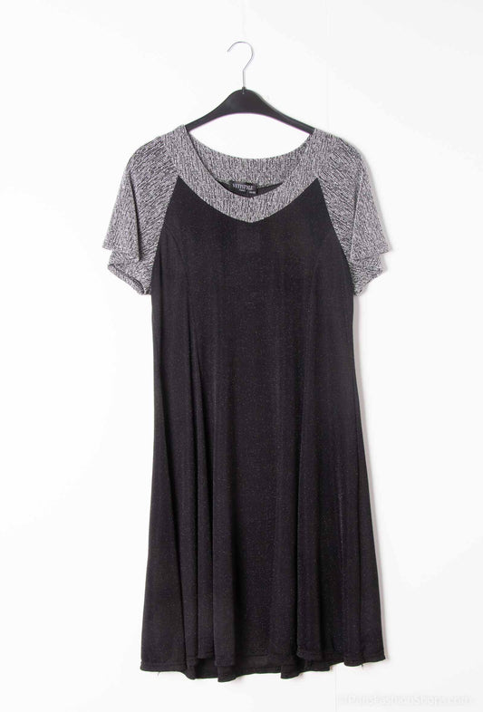 Plus Size Sequin Flared Dress