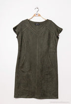 Plus Size Faux suede dress