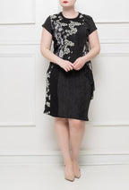 Plus Size Blommig Klänning