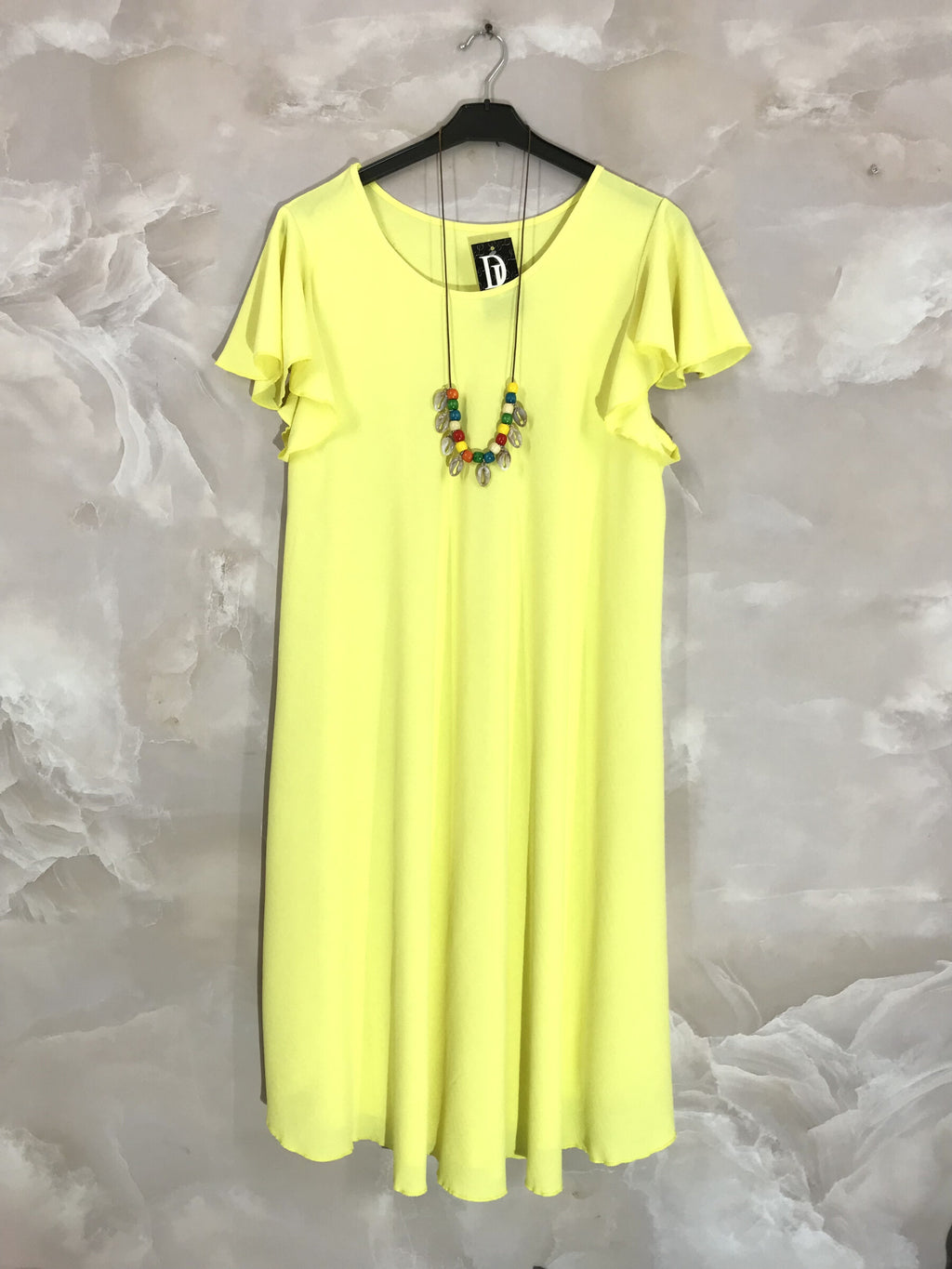Plus Size Large flared waist dress with fluffy sleeves T38 to T52