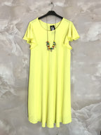Plus Size Large flared waist dress with fluffy sleeves T38 to T52