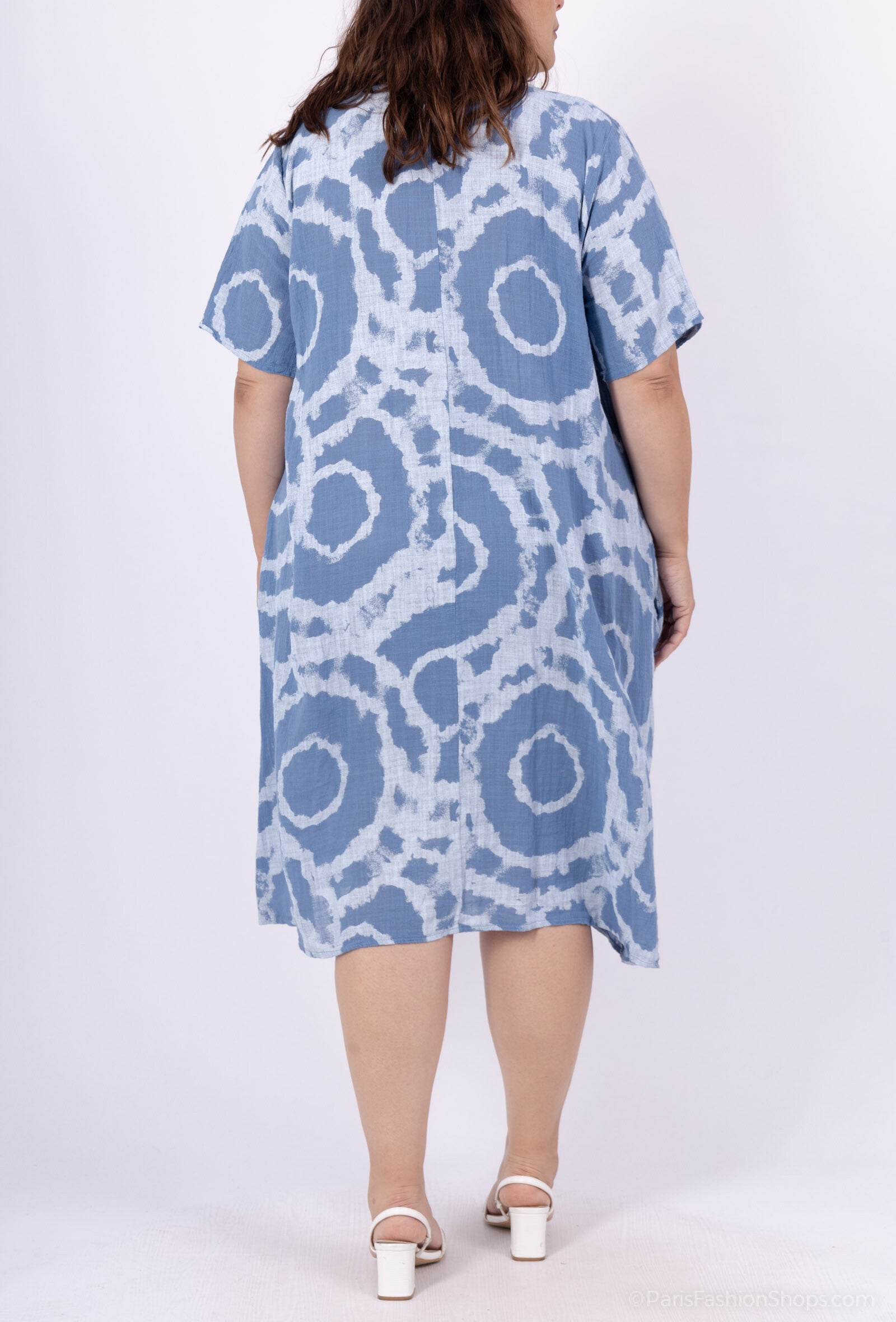 Cotton Circles Round Color Printed T40 till T54 i Stor Storlek