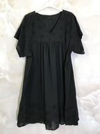 Plus Size V-neck Lace Dress