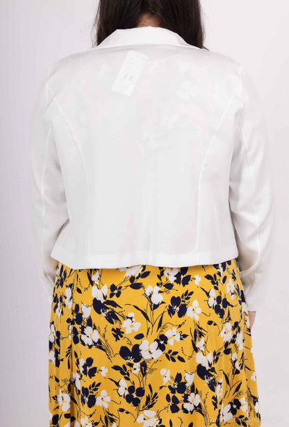 Plus Size Blommig Klänning med Jacka Set