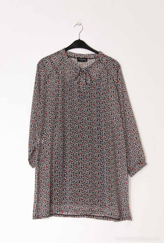 Plus Size Two-piece printed dress