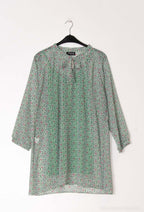 Plus Size Two-piece printed dress