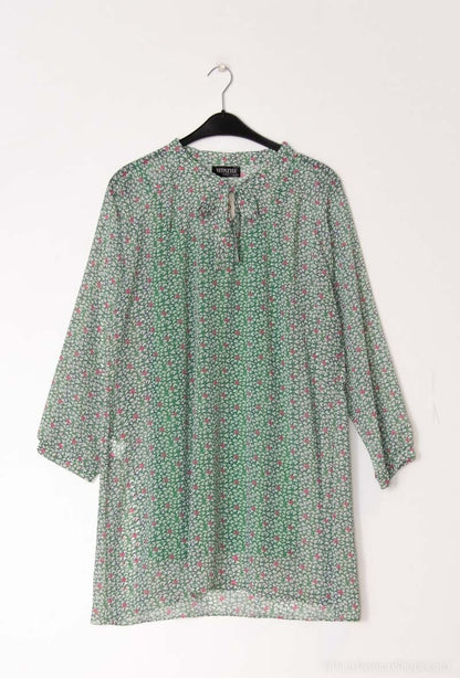 Plus Size Two-piece printed dress