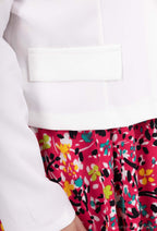 Plus Size Flared Printed Dress with Jacket Set