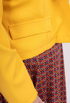 Plus Size Flared Printed Dress with Jacket