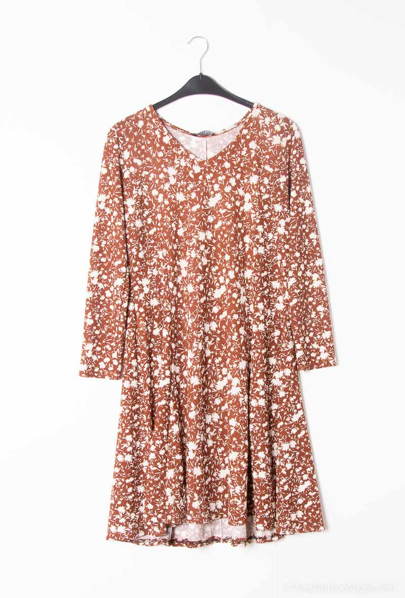 Plus Size Flared printed dress