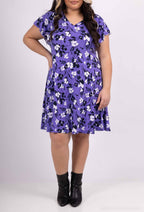 Plus Size Flared printed dress