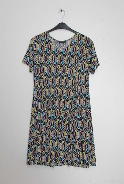 Plus Size Flared printed dress