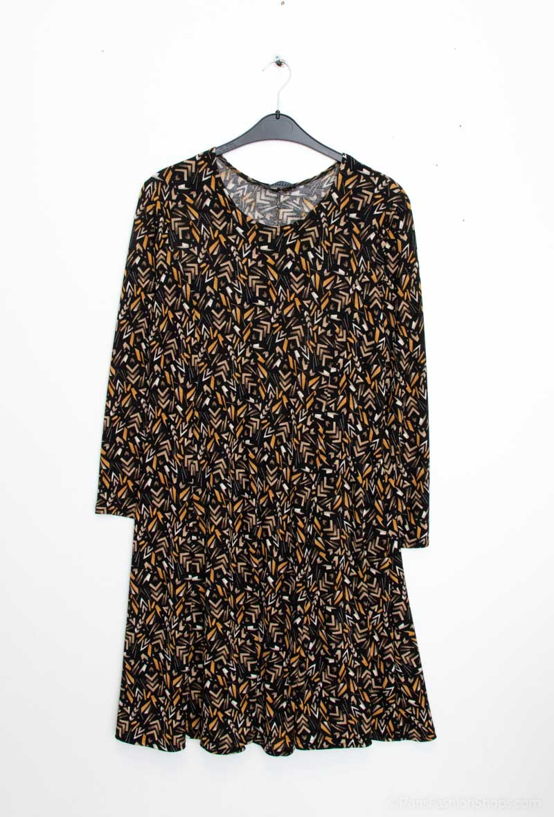 Plus Size Printed Dress för Stilsäkra Kvinnor