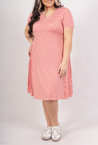 Plus Size Flared printed dress