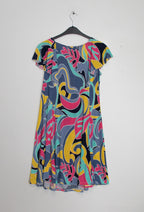 Plus Size Flared Dress with Ruffle Sleeves
