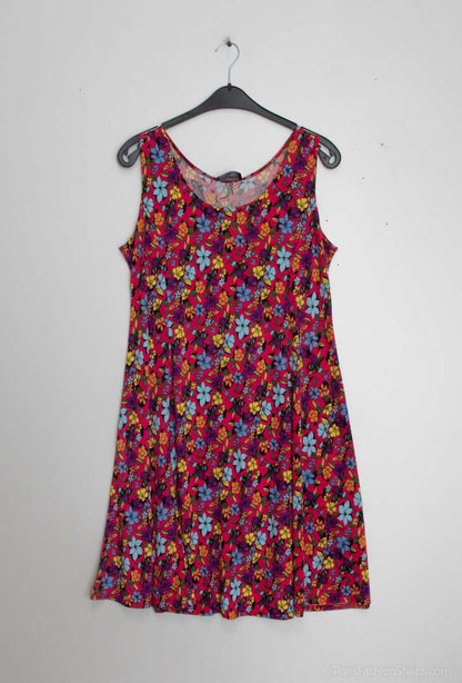 Plus Size Flared printed dress