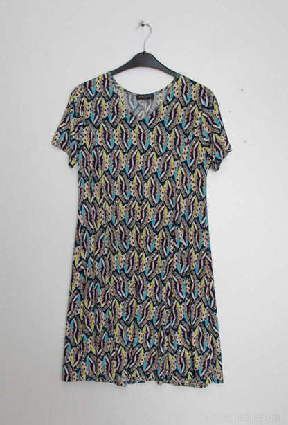 Plus Size Flared printed dress