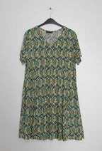 Plus Size Flared printed dress