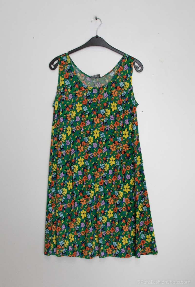 Plus Size Flared printed dress