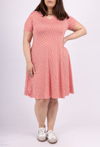Plus Size Facked Printed Dress