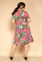 Plus Size Prickig Klänning