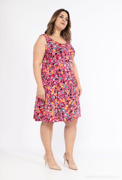 Plus Size Printed Dress for Summer