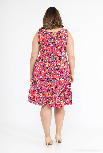 Plus Size Printed Dress for Summer
