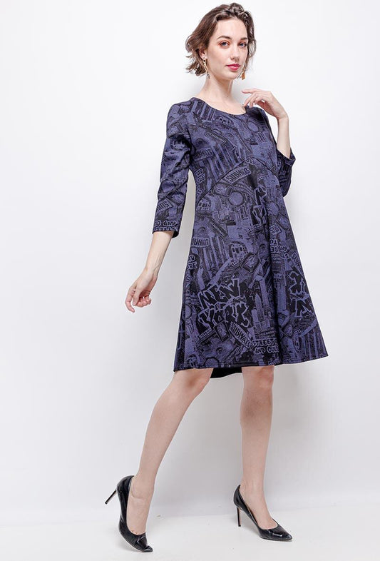 Plus Size Printed dress