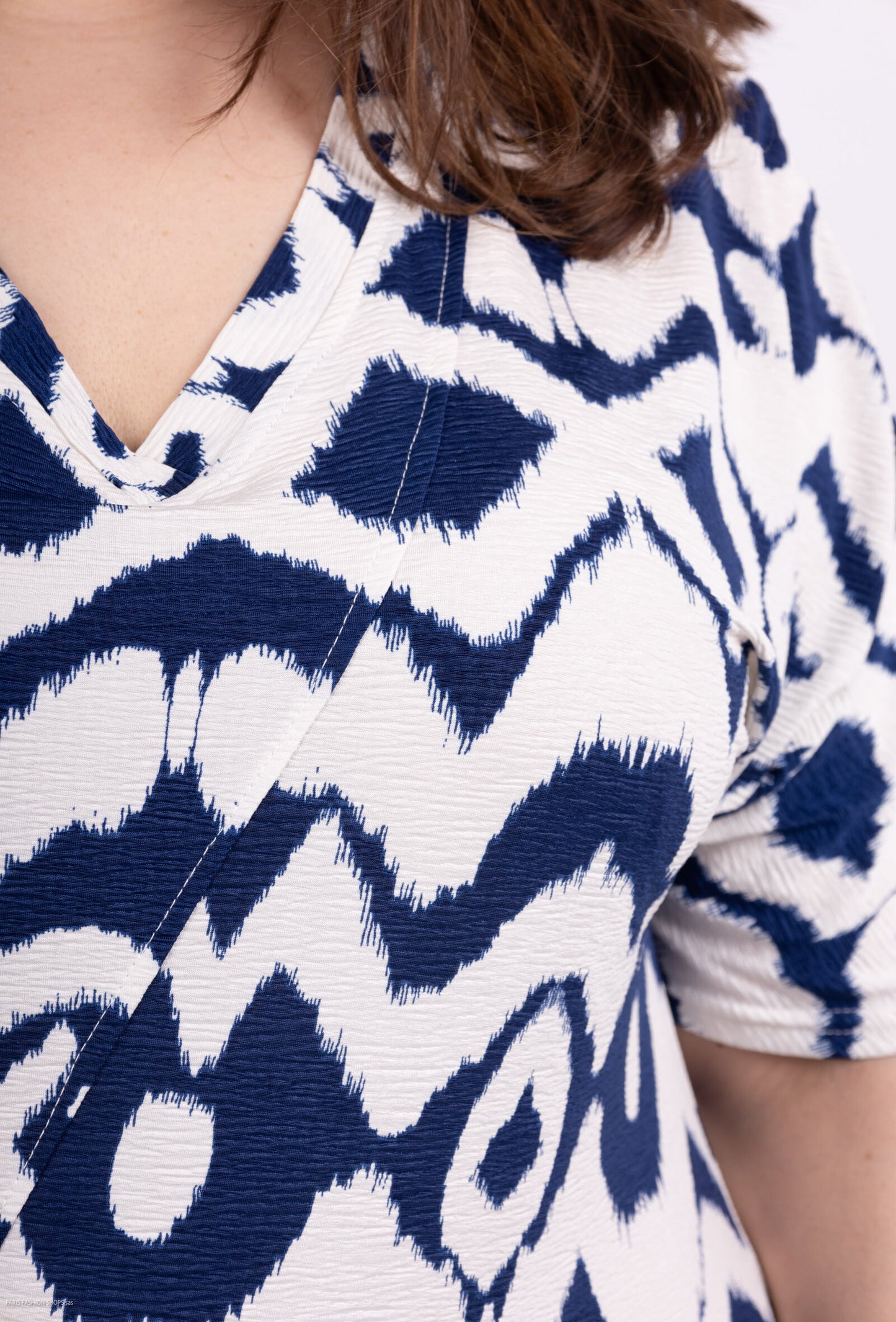 Plus Size Mönstrad Klänning