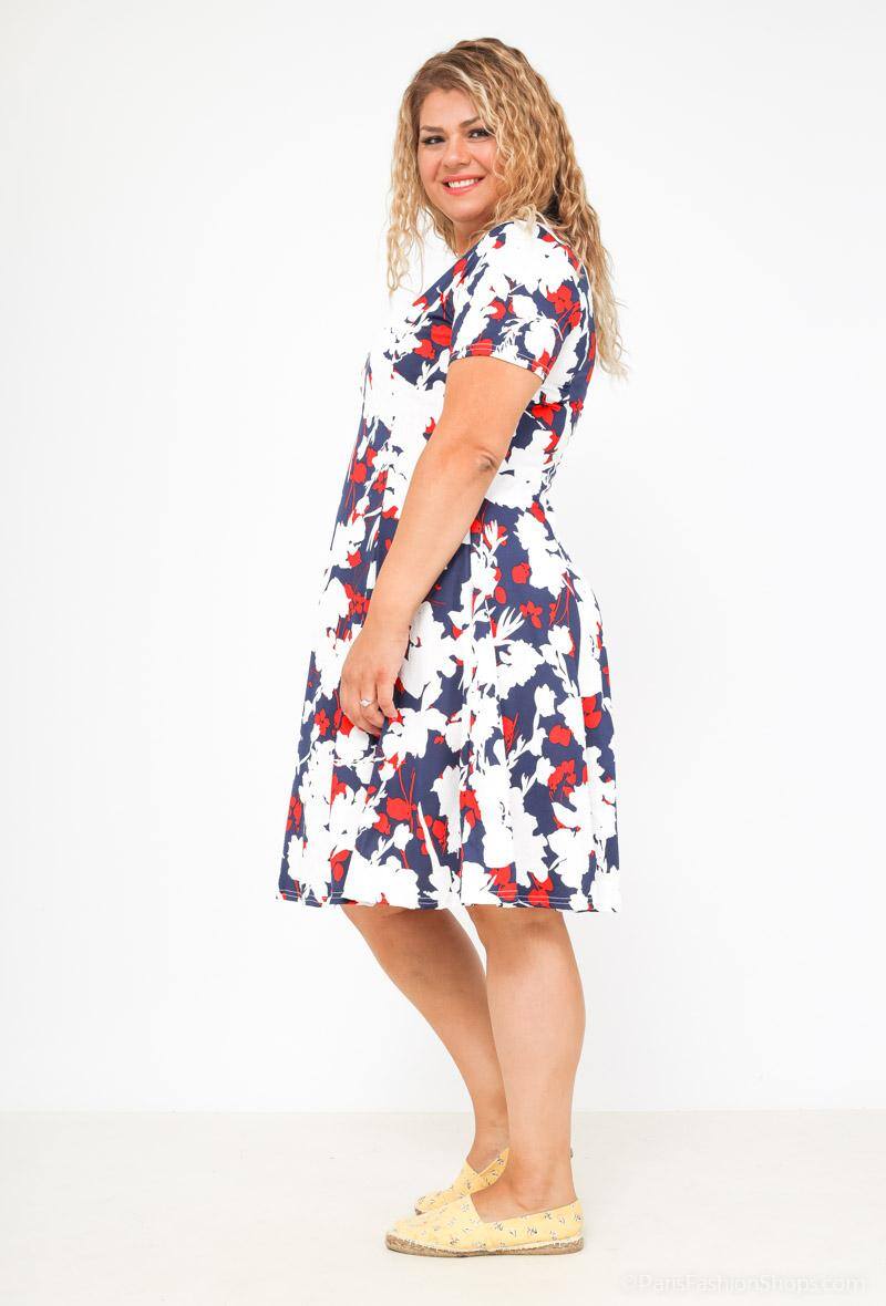 Plus Size Printed Dress