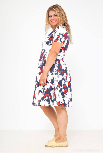 Plus Size Printed Dress